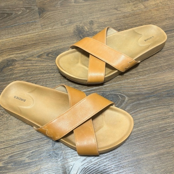 Birdies tan leather sandals size 7.5 - Picture 2 of 9